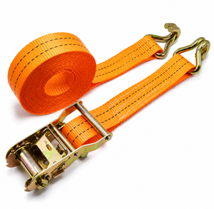 Sangle d'arrimage à cliquet PROVINA RS-17 38 mm, 2000 kg, certifiée CE, crochet personnalisé, sangle en polyester haute résistance pour la logistique et le fret - Product Image 5