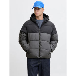 Veste matelassée à capuche décontractée pour homme de haute qualité, doudoune épaisse pour l'extérieur, manteau d'hiver original personnalisé, rembourrage chaud unisexe OEM - Product Image 6
