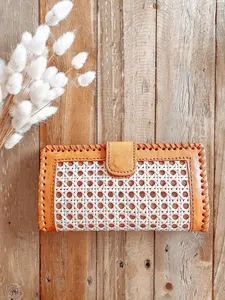 Billetera de cuero de ratán - Product Image 4