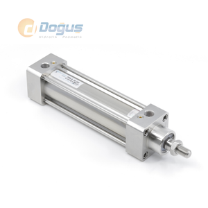 Cilindro Neumático de Acero Inoxidable con Amortiguación y Magnético de la Serie PRS 40 - Product Image 1