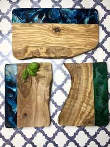 Tabla de cortar de madera de Acacia hecha a mano india con tabla de queso de resina, nuevos productos, utensilios de cocina para decoración del hogar y propósito de regalo - Product Image 4