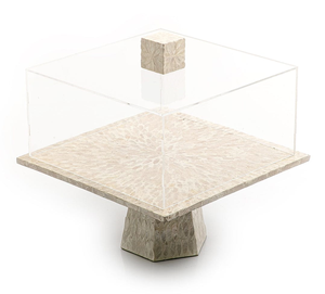 Organisateur de vernis personnalisé, Long couvercle en acrylique alimentaire, carré de nacre en résine, plateau décoratif Offre Spéciale petit pas cher - Product Image 6