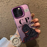 Coque de Téléphone Tendance et Élégante pour iPhone 16 15 14 Pro Max, Étui Stylé CP Company