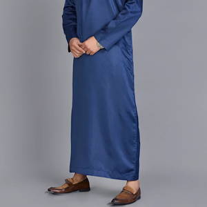 Stylish and Comfortable Anti-static Casual Traditional Men's Thobe with Hood-Polyester Ankle Length for Eid & Hajj Events - Product Image 6