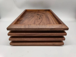 Plateau en bois polyvalent élégant fait à la main et durable pour une utilisation quotidienne par Crescent Crafts - Product Image 3