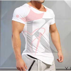 T-shirts graphiques personnalisés en gros chemises de gymnastique décontractées d'été pour hommes tissu tricoté respirant avec un design 3D imprimé sur mesure - Product Image 4