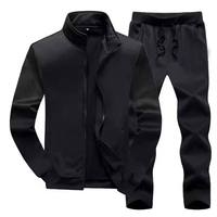 Nouvel ensemble de survêtement pour homme, imprimé, uni, décontracté, style streetwear, vêtements de sport décontractés, 100% polyester