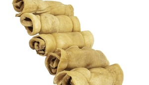 Rollos de mejillas de ternera orgánicos naturales de la mejor calidad, alternativa de cuero crudo súper grueso, palitos para masticar perros Premium, aptos para alimentos - Product Image 3