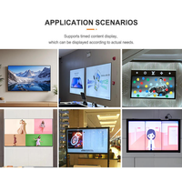 Affichage numérique mural 4K UHD LCD ultra-fin pour publicité, avec programmation de contenu à distance pour les entreprises