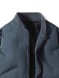 Blouson aviateur en cuir de haute qualité pour hommes fabricant OEM logo personnalisé veste universitaire hiver Letterman broderie de haute qualité - Product Image 2