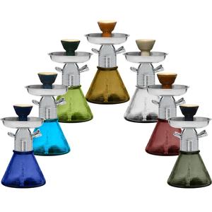 Arabe Fantaisie Classique Narguilé Accessoires Pot Shisha Portable Barware Fumer Tabac Tuyau Unique Verre Laque Finition - Product Image 2