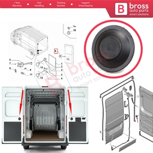 Botón de Apertura de Puerta Trasera BDP1196 735426396 para Ducato Relay Jumper Boxer MK3 Movano - Product Image 5