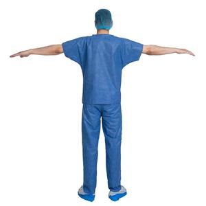 Personalizado de alta calidad Unisex cuello en V moda Scrubs uniformes de enfermería transpirable Hospital Doctor's Scrubs Set - Product Image 5