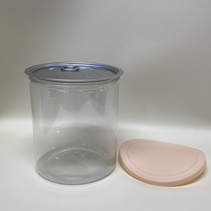 Pot en plastique PET transparent de 850ml 100mm avec capuchon de déchirure et couvercle en or 46g pour le stockage des cosmétiques et des aliments fabriqué au Vietnam - Product Image 3