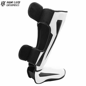 Protections de tibia professionnelles pour hommes en cuir épais, protections de combat Muay Thai, vente en gros, protection MMA - Product Image 6