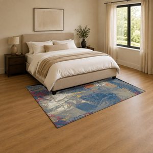 <b>RUGS</b> DEPOT LXDP-0195 Wholesale <b>Charcoal</b> <b>Grey</b> Traditional Anatolian Digital Printed Machine Washable Chenille Area <b>Rug</b> Non Slip - Product Image 3