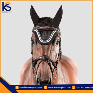 Filet d'oreille/bonnet d'oreille de cheval fait à la main de qualité supérieure exclusive avec fabricant de cristaux de roche en gros - Product Image 2