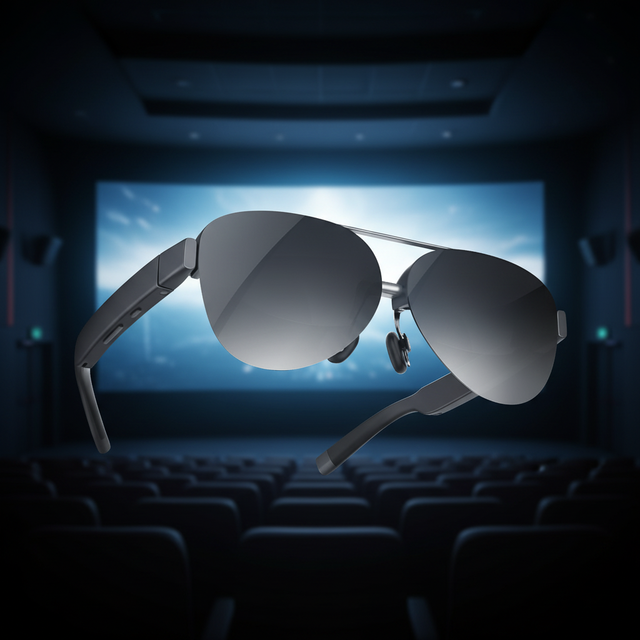 PGLASS 2pro 0.6" 6000nits Micro AMOLED AR Glasses 1920*1080 120Hz 2D/3D Type-C Portable Cinema