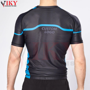 Nouveauté, produit tendance, protection solaire personnalisable, coupe confortable, rashguard pour adulte en polyester/nylon avec impression par transfert thermique - Product Image 2