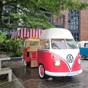 Remolque de Comida Móvil de Aluminio Clásico, Moderno y Vintage, Hecho a Medida, con Aplicación para Dulces, en Oferta - Product Image 1