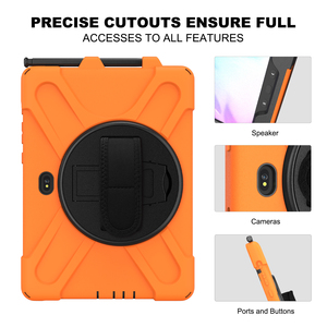 Étui de protection pour tablette Armure robuste Étui pour tablette antichoc avec dragonne réglable à 360 degrés pour la surface de l'ipad Galaxy Samsung - Product Image 6