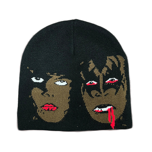 Gorro de invierno acrílico de punto con forro de satén para mujer 2025, gorro suave holgado, diseño con puños cálidos, estampado Digital de algodón 100% - Product Image 4