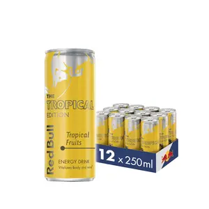 Red Bull Tropical 250ml Embárcate en un viaje exótico con los sabores vibrantes de los trópicos