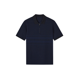 Polo à manches courtes avec logo personnalisé pour hommes, couleur unie, broderie, coton délavé, t-shirts unis en maille de polyester vierge - Product Image 2