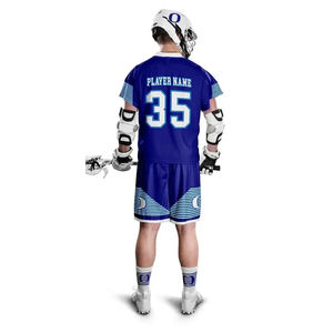 Uniforme de crosse réversible au design personnalisé, nouveau style de vêtements d'équipe à manches courtes, vêtements de sport techniques imprimés confortables - Product Image 5