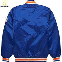 Veste en satin New York pour homme, veste bomber de baseball, légère, style rétro, vêtements d'extérieur