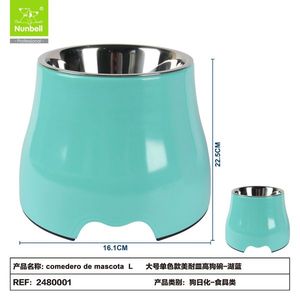 Ciotola per Animali Domestici in Acciaio Inox e Plastica, Prodotta da Azienda Professionale di Ciotole e Mangiatoie per Cani e Gatti - Product Image 3