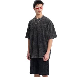 Conjunto de Shorts para Hombre con Lavado Ácido, Ropa Moderna para el Verano, Logotipo Personalizado, Bordado y Personalización - Product Image 5