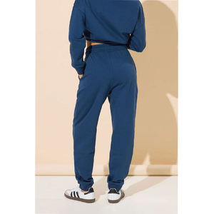 Ensemble de survêtement tendance pour femmes, ensemble de survêtement personnalisé avec logo, ensemble de survêtement à capuche double et pantalon de survêtement à jambes larges en 2 pièces - Product Image 3