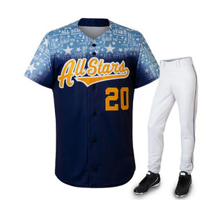 Uniformes de Béisbol y Sóftbol Personalizados para Adultos, Transpirables, de Secado Rápido, Ropa Deportiva de Poliéster con Impresión por Sublimación Completa - Product Image 4