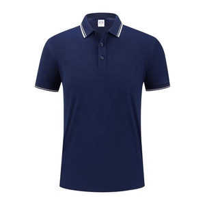 Men's Short Sleeve Knitted Polo Shirt Solid Color Casual Design Regular Fit Black <b>Red</b> Option - Product Image 2