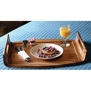 Plateau en bois artisanal de luxe pour hôtel, restaurant, café |   Plateau de service en bois naturel durable - Product Image 4