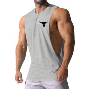 Débardeurs de sport d'été pour hommes en polyester avec logo personnalisé, tricotés en 3D, respirants, anti-bouloches, séchage rapide, impression numérique - Product Image 2