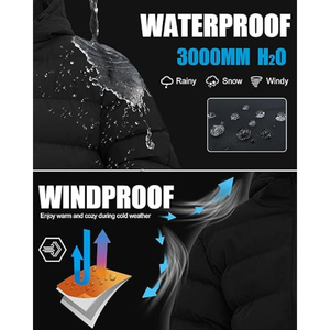 Design personnalisé OEM extérieur de haute qualité Vestes parka bouffant Manteau d'hiver chaud à capuche pour hommes avec logo personnalisé - Product Image 4