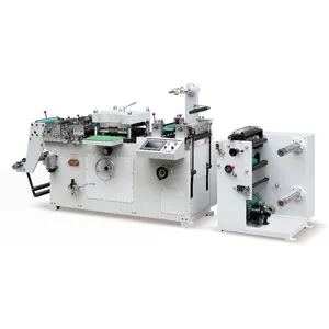 Machine de découpe d'étiquettes imprimées en rouleau à feuille de type plat adhésif à grande vitesse Offre Spéciale avec norme CE
