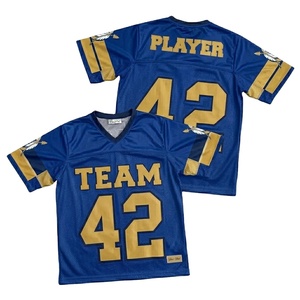 Camisetas de Fútbol Americano Personalizadas para Hombre, Sublimadas, Transpirables, con Nombre y Número del Equipo - Product Image 1