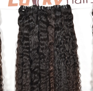 Bundles de cheveux humains brésiliens vierges non traités à cuticules alignées Machine à double trame non traitée Style de vague lâche Remy Hair - Product Image 2