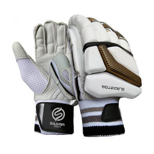 High Quality Comfortable <b>White</b> and Blue <b>Cricket</b> Batting Gloves with Customizable Logo Size and Color - Product Image 6