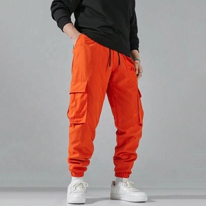 OEM Designer Hip Hop Hommes Coton Sergé Surdimensionné Loose Outdoor Randonnée Casual Work Wear Cargo Sweatpants - Product Image 2