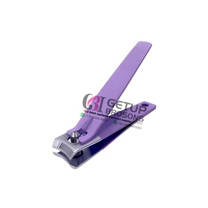 Nueva Llegada, Cortaúñas de Acero Inoxidable Curvado con Recubrimiento en Polvo Morado, Apertura de Mandíbula Ancha, Personalizable con su Propio Logotipo, Venta al Por Mayor - Product Image 6