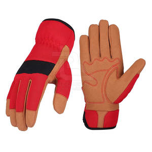Guantes DE TRABAJO protectores de la mejor calidad Guantes de trabajo de cuero antideslizantes resistentes al desgaste para seguridad - Product Image 1