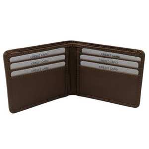 Cartera de cuero para hombre de estilo casual, tarjetero portátil personalizable con cierre de funda a precio competitivo - Product Image 6