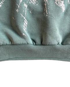 Manufacturer Streetwear Custom Printed Logo Distressed Sun Faded Vintage Hoddie Set Cotton Acid Washed Rhinestone <b>Hoodie</b> - Product Image 6