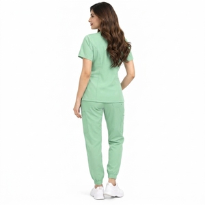 Parfait pour les infirmières, les médecins, les cliniques, les femmes : uniforme médical léger, confortable, respirant, design de vêtements de travail. - Product Image 5