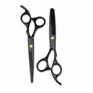 ชุดกรรไกรตัดผม 6.5 นิ้ว กรรไกรตัดและซอยผม สแตนเลสสตีล ชุดอุปกรณ์สำหรับร้านเสริมสวยมืออาชีพ รับทำโลโก้ตามสั่ง - Product Image 4