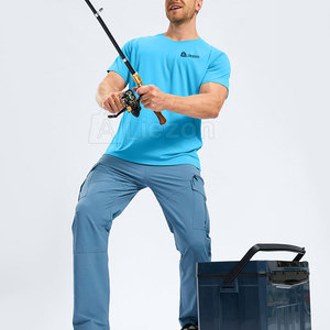 Nueva llegada Camiseta de manga corta de pesca para hombres camiseta de pesca con logotipo personalizado para actividades al aire libre - Product Image 4